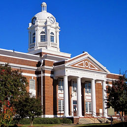 The 1915 Barrow County Courthouse in downtown Winder