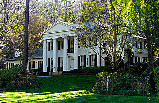 1952 home by Ivey & Crook in the Neoclassical Revival style.